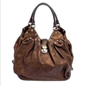 Louis Vuitton Bronze Monogram Mahina Leather XL Hobo